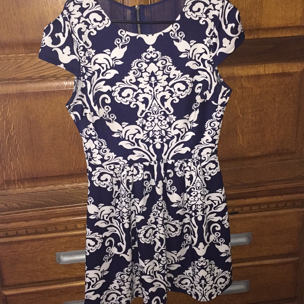 Nice blue and white church dress